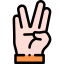 Vulcan salute icon 64x64