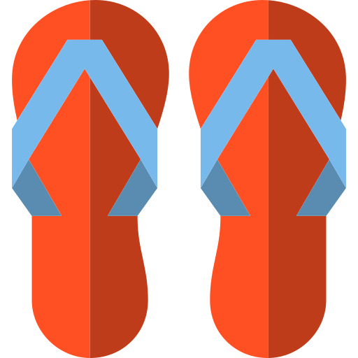Flip flops icon