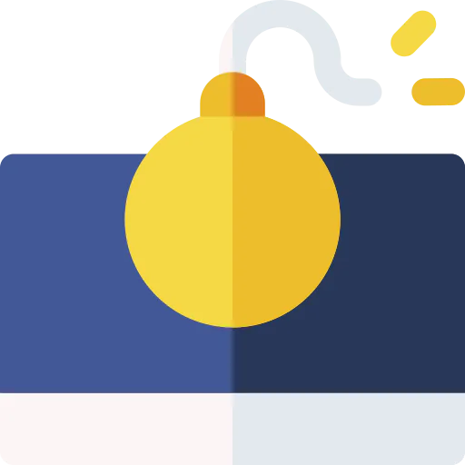 Cyber attack icon