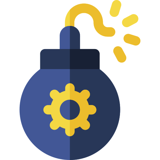 Cyber attack icon