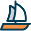 Sailing boat icon 64x64
