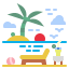 Beach vacation icon 64x64