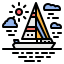 Sailing boat icon 64x64