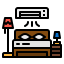 Single bed icon 64x64
