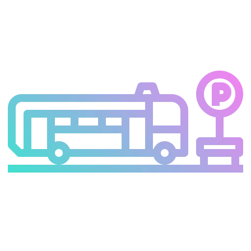 Bus stop icon