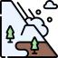 Snow avalanche icon 64x64