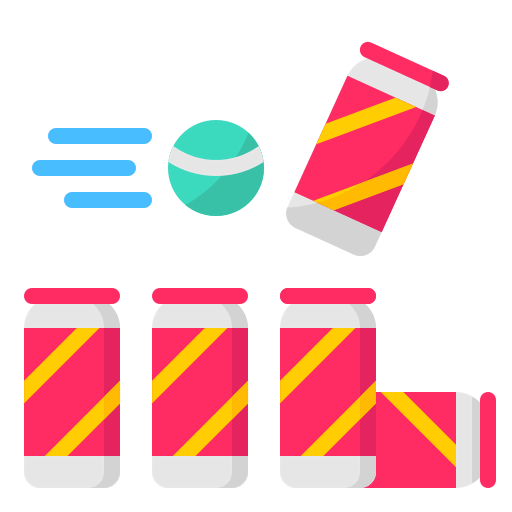 Bottle throw icon
