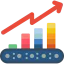 Bar chart icon 64x64