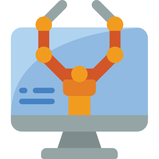 Robot arm icon