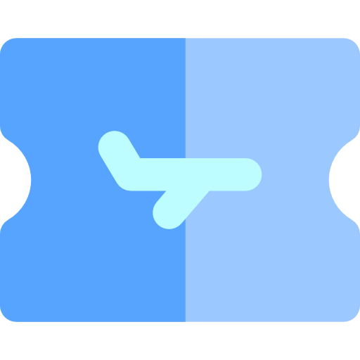 Plane ticket icon