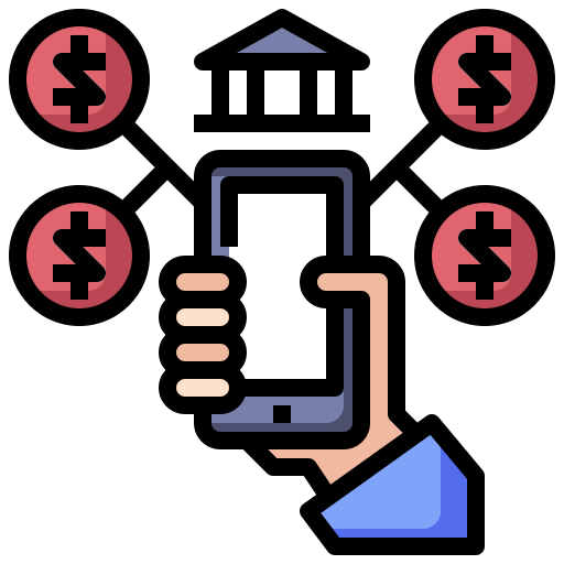 Mobile banking icon