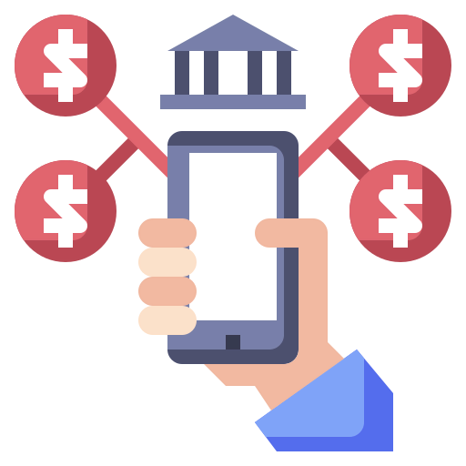 Mobile banking icon