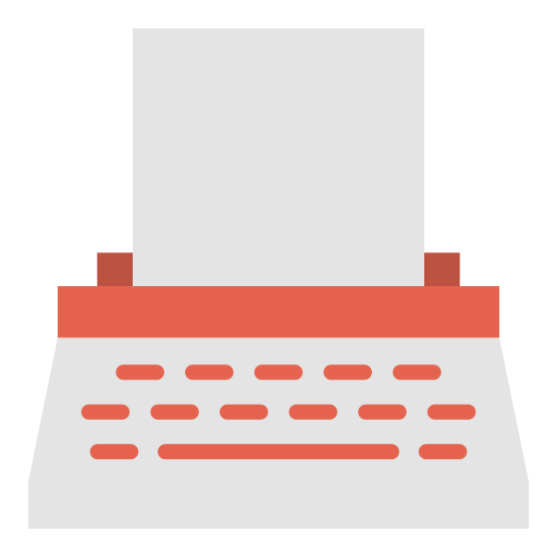 Typewriter icon