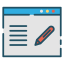 Content writing icon 64x64