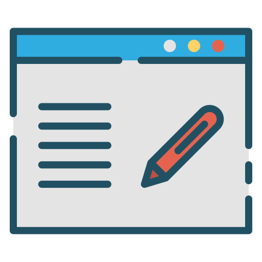 Content writing icon