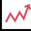 Line chart icon 64x64