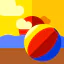 Beach ball icon 64x64
