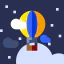Hot air balloon icon 64x64
