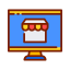 Online shopping icon 64x64