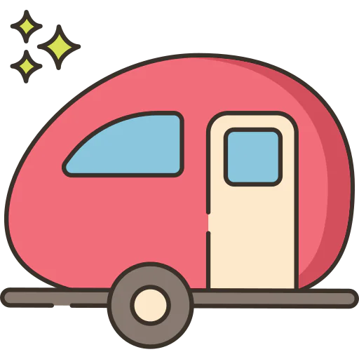 Camper van icon