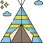 Camping tent icon 64x64