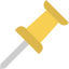 Push pin icon 64x64