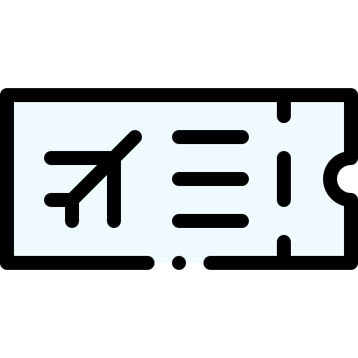 Plane ticket icon