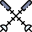 Ski poles icône 64x64