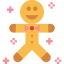 Gingerbread man icon 64x64