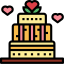 Wedding cake icon 64x64