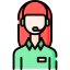 Call center agent icon 64x64