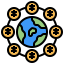 Global economy icon 64x64