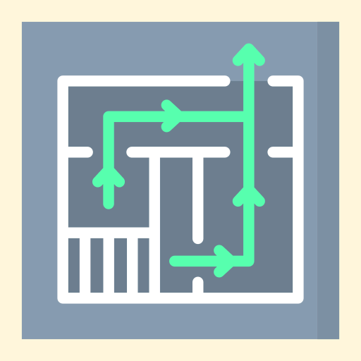 Evacuation plan icon