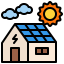 Solar house icon 64x64
