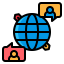 Global communication Ikona 64x64
