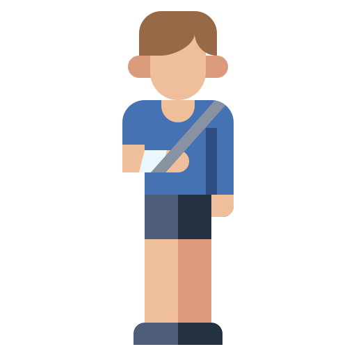 Broken arm icon