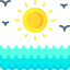 Sea water icon 64x64