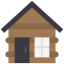 Wood house icon 64x64