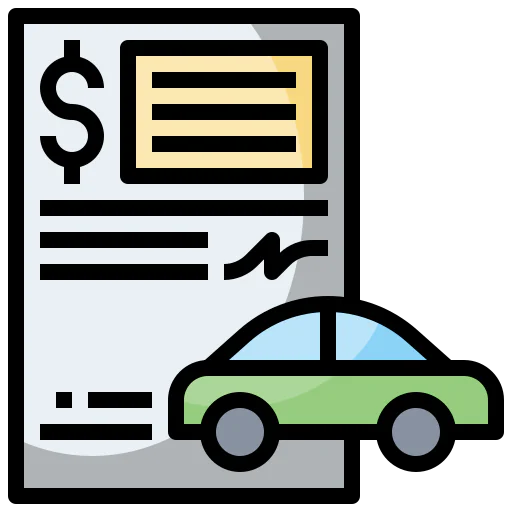 Speeding ticket icon