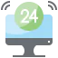 24 hours 图标 64x64