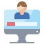 Online recruitment icon 64x64