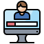 Online recruitment icon 64x64