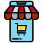 Online shopping icon 64x64