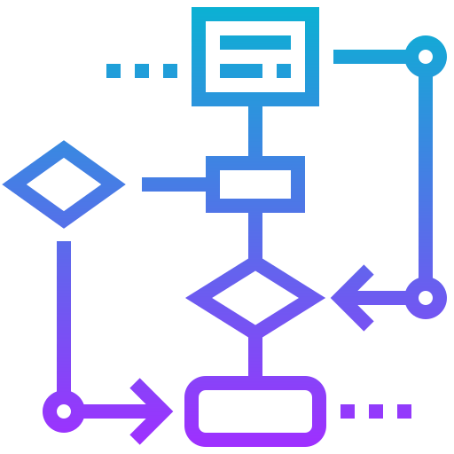 Flow chart icon