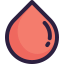 Blood drop icon 64x64