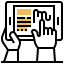 Electronic signature icon 64x64