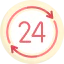 24 hours 图标 64x64