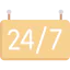 24/7 icon 64x64