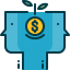 Money growth icon 64x64