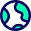 Earth globe icon 64x64